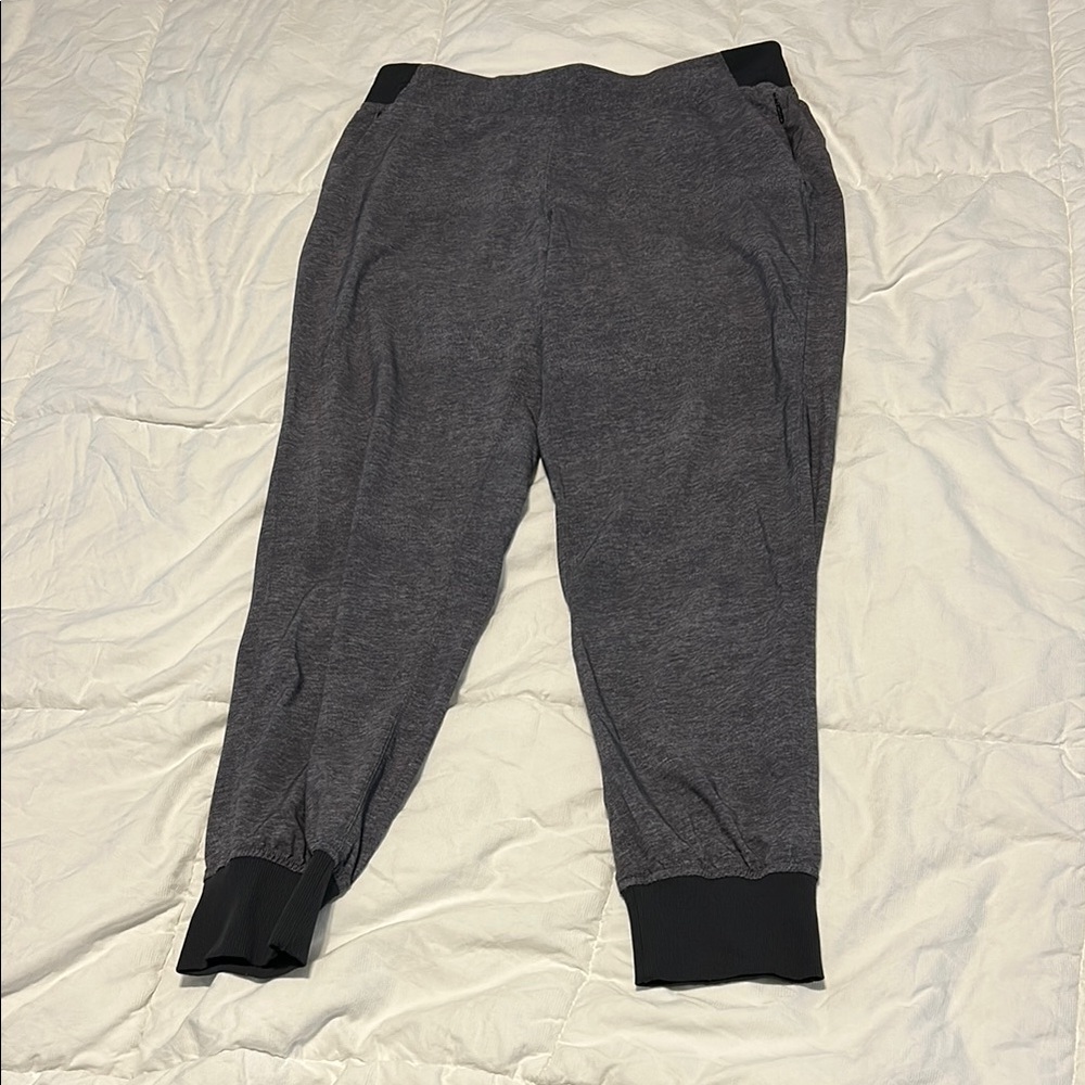 Lululemon Charcoal Jogger Pants with Black Cuffs